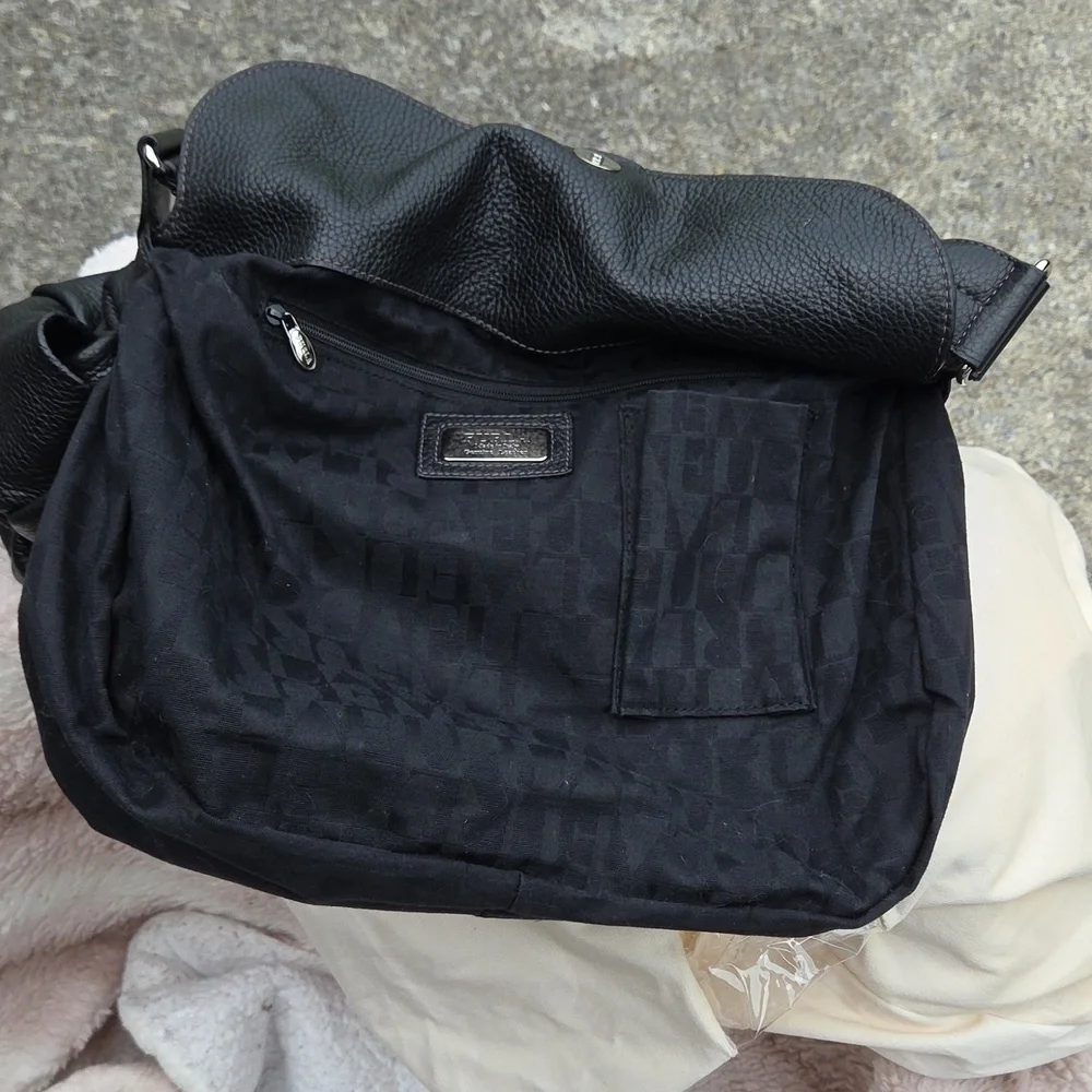 Furla NWT Hobo Black Pebbled Leather Large Shoulderbag NWT with Dustbag - Picture 9 of 15